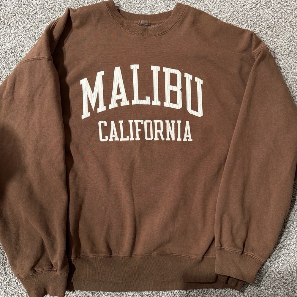 Brown Malibu California Brandy Crewneck